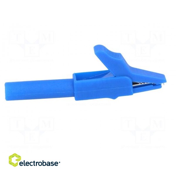 Crocodile clip | 15A | blue | Grip capac: max.12mm | Socket size: 4mm image 7