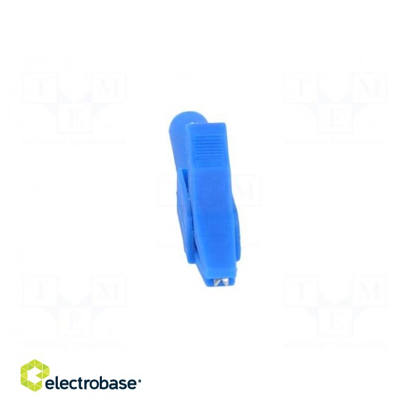 Crocodile clip | 15A | blue | Grip capac: max.12mm | Socket size: 4mm image 9