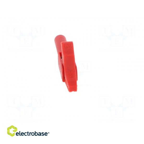 Crocodile clip | 15A | red | 4mm | Plating: nickel plated | 300V image 9