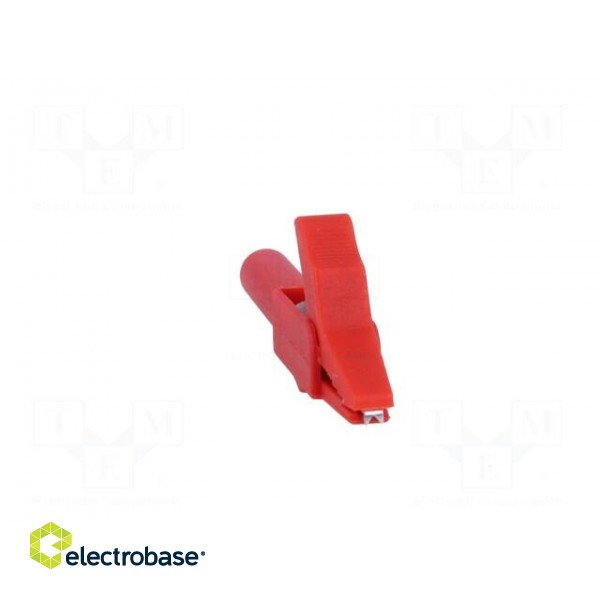 Crocodile clip | 15A | red | Grip capac: max.12mm | Socket size: 4mm image 9