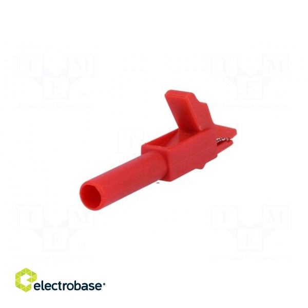 Crocodile clip | 15A | red | Grip capac: max.12mm | Socket size: 4mm image 6
