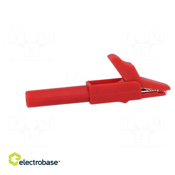 Crocodile clip | 15A | red | Grip capac: max.12mm | Socket size: 4mm image 7