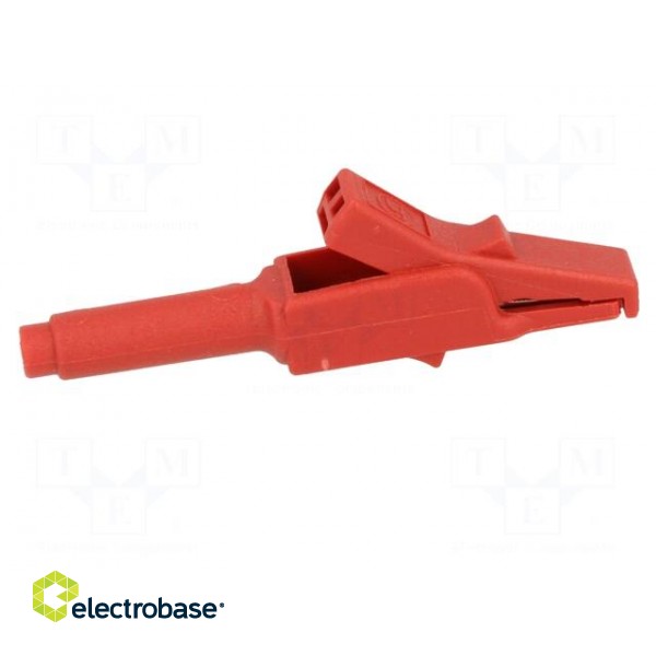 Crocodile clip | 15A | red | Grip capac: max.6mm | Socket size: 4mm image 7