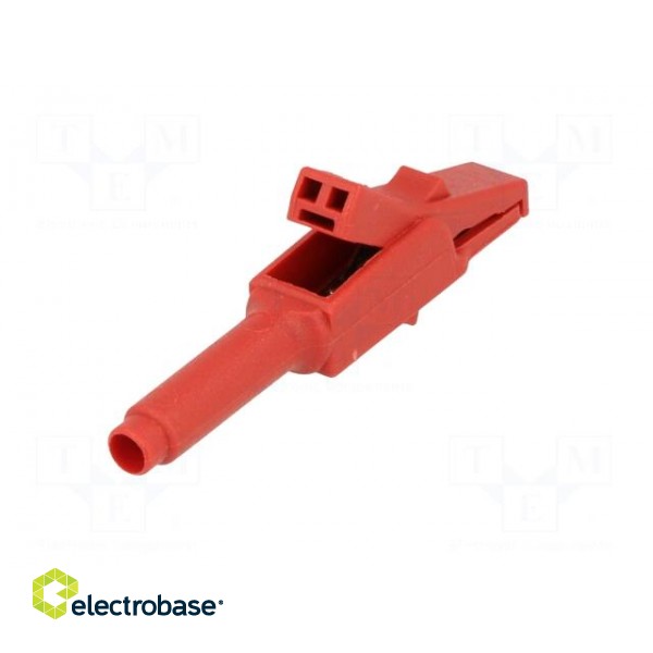 Crocodile clip | 15A | red | Grip capac: max.6mm | Socket size: 4mm image 6