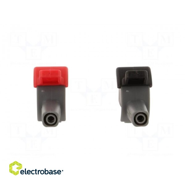 Crocodile clip | 16A | red and black | Socket size: 4mm | L: 94mm image 5