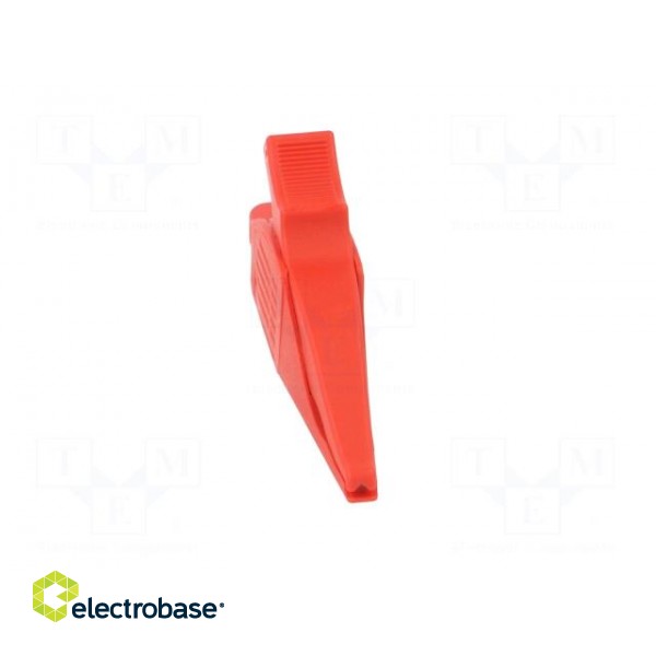 Crocodile clip | 19A | red | Grip capac: max.39.5mm | Socket size: 4mm paveikslėlis 9