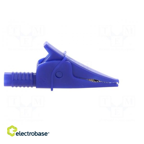 Crocodile clip | 20A | blue | max.39mm | 1kV | Connection: 4mm socket фото 7