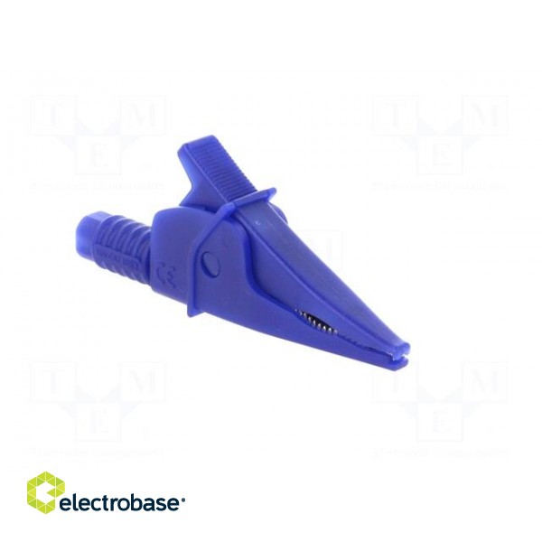 Crocodile clip | 20A | blue | max.39mm | 1kV | Connection: 4mm socket image 8