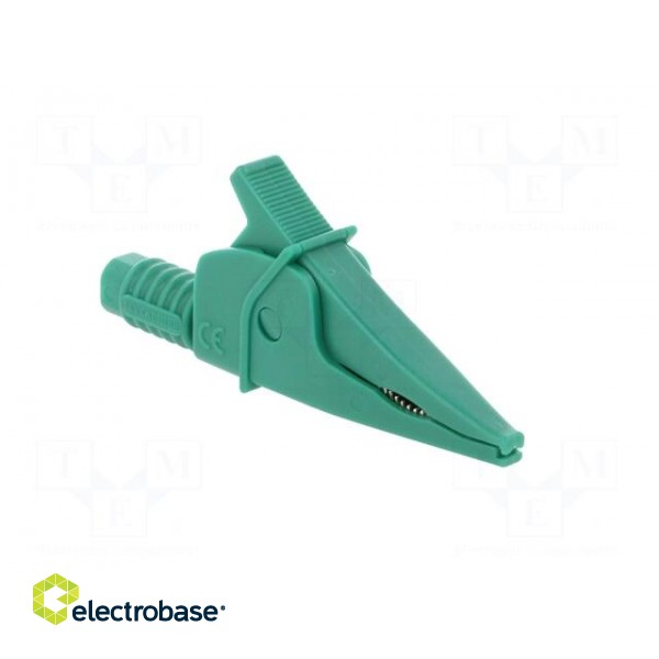 Crocodile clip | 20A | green | max.39mm | 1kV | Connection: 4mm socket image 8