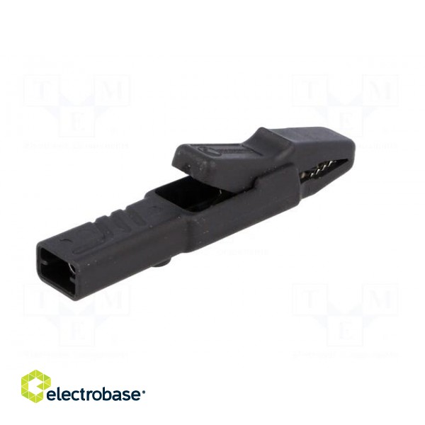 Crocodile clip | 25A | black | Grip capac: max.9.5mm | 1.5mm2 image 6