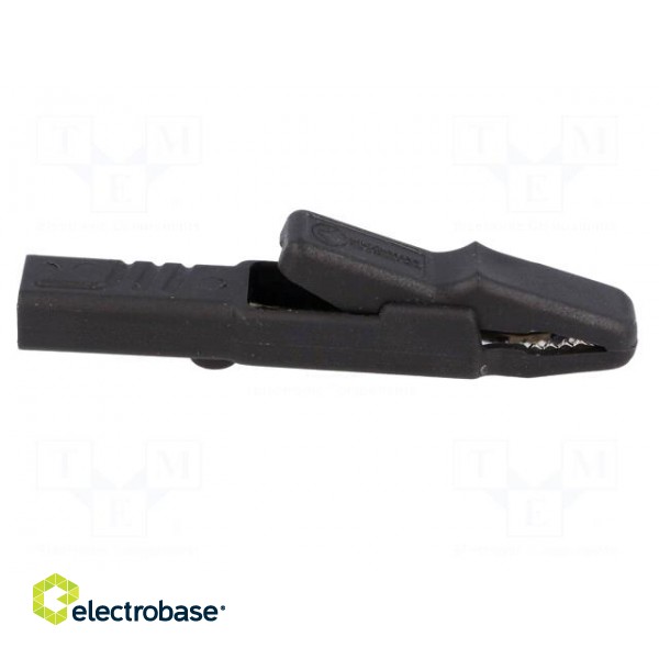 Crocodile clip | 25A | black | Grip capac: max.9.5mm | 1.5mm2 paveikslėlis 7