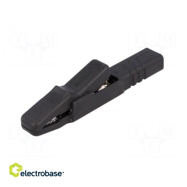 Crocodile clip | 25A | black | Grip capac: max.9.5mm | 1.5mm2 paveikslėlis 2