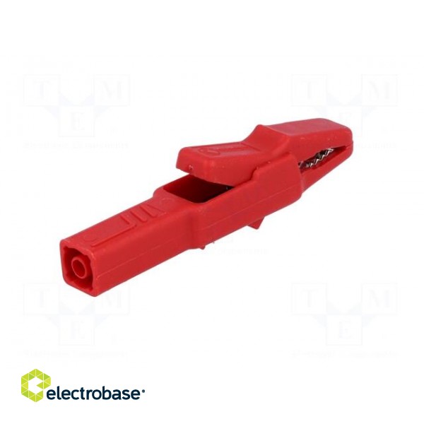Crocodile clip | 25A | red | Grip capac: max.9.5mm | Socket size: 4mm image 6