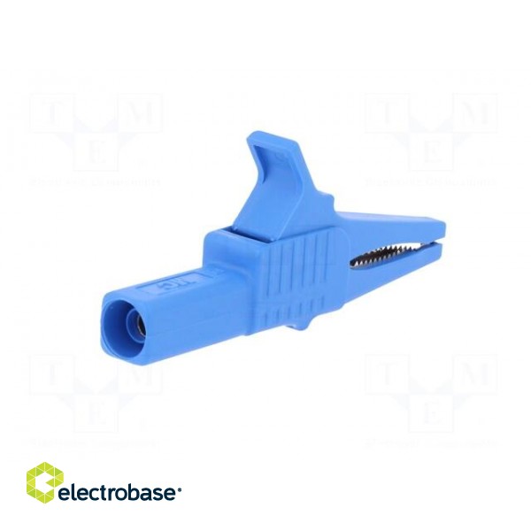 Crocodile clip | 32A | 1kVDC | blue | Grip capac: max.20mm image 6