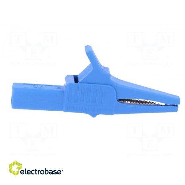 Crocodile clip | 32A | 1kVDC | blue | Grip capac: max.20mm image 7