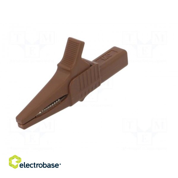 Crocodile clip | 32A | 1kVDC | brown | Grip capac: max.20mm image 2