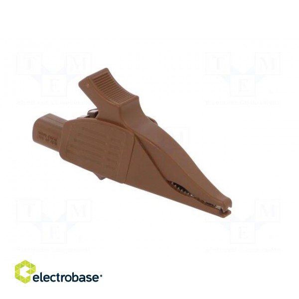 Crocodile clip | 32A | 1kVDC | brown | Grip capac: max.30mm paveikslėlis 8