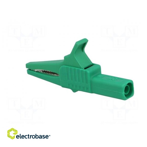 Crocodile clip | 32A | 1kVDC | green | Grip capac: max.20mm фото 4