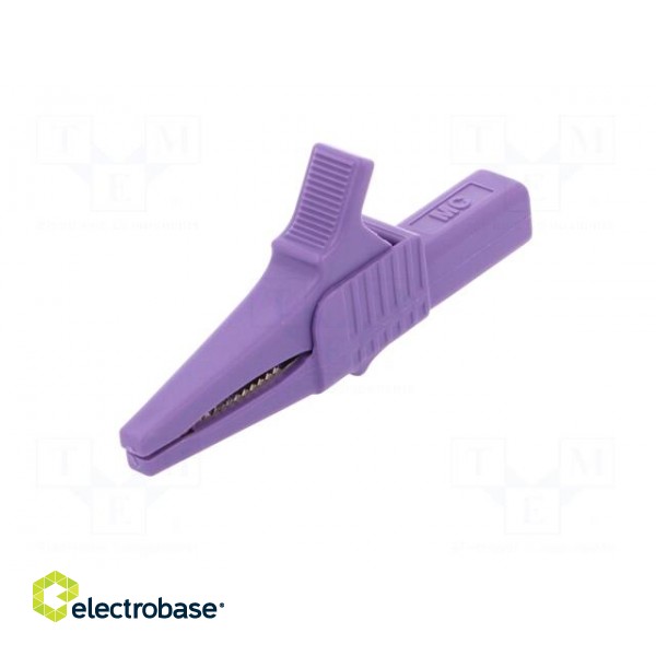 Crocodile clip | 32A | 1kVDC | violet | Grip capac: max.20mm image 2