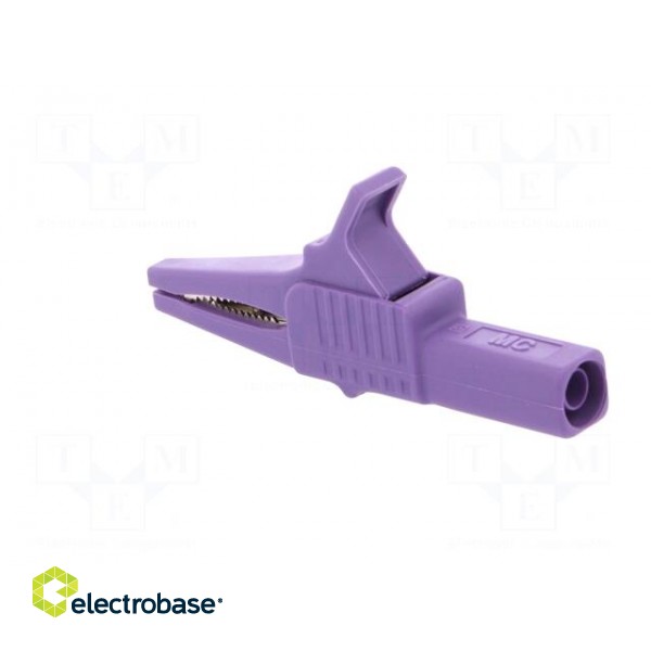 Crocodile clip | 32A | 1kVDC | violet | Grip capac: max.20mm image 4