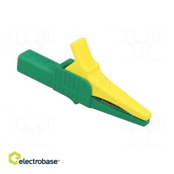 Crocodile clip | 32A | 1kVDC | yellow-green | Grip capac: max.20mm фото 8