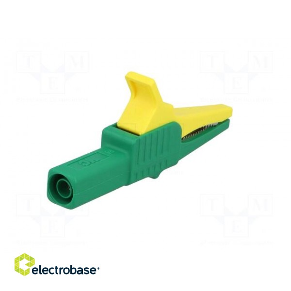 Crocodile clip | 32A | 1kVDC | yellow-green | Grip capac: max.20mm image 6