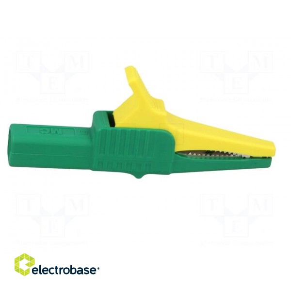 Crocodile clip | 32A | 1kVDC | yellow-green | Grip capac: max.20mm paveikslėlis 7