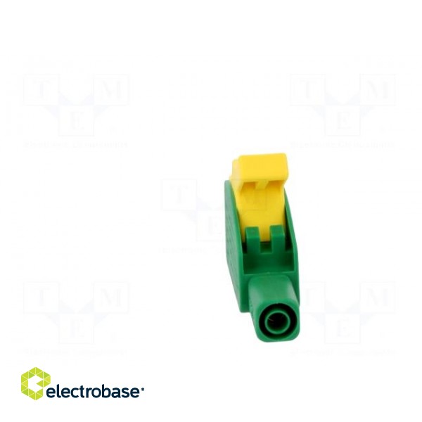 Crocodile clip | 32A | 1kVDC | yellow-green | Grip capac: max.30mm фото 5
