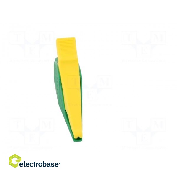 Crocodile clip | 32A | 1kVDC | yellow-green | Grip capac: max.30mm фото 9