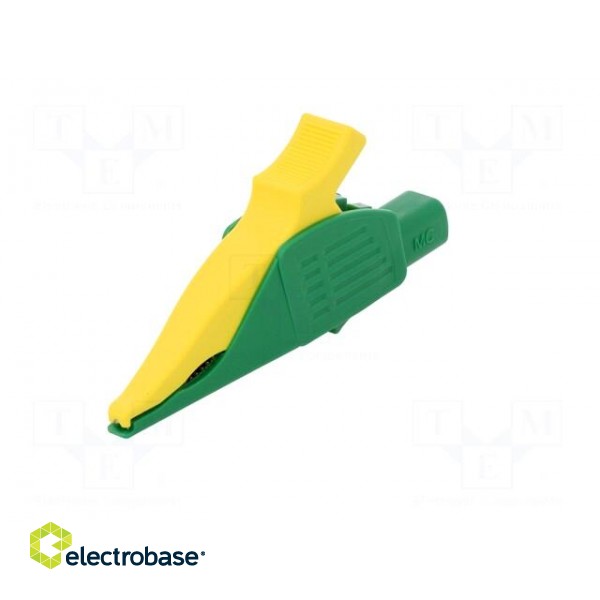 Crocodile clip | 32A | 1kVDC | yellow-green | Grip capac: max.30mm фото 2