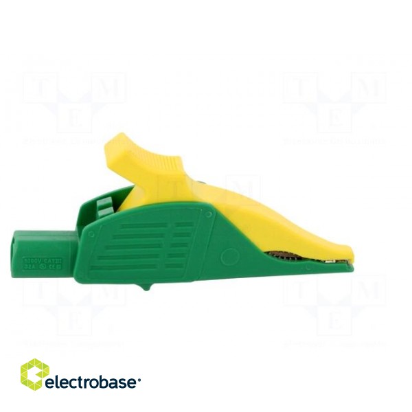Crocodile clip | 32A | 1kVDC | yellow-green | Grip capac: max.30mm image 7