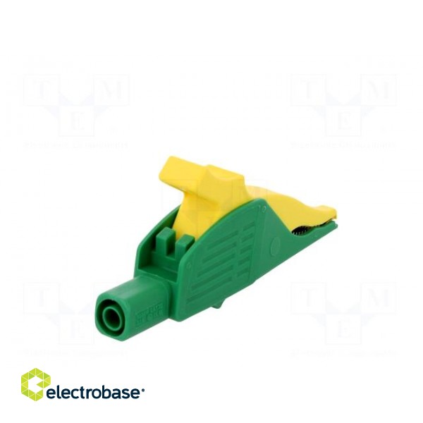 Crocodile clip | 32A | 1kVDC | yellow-green | Grip capac: max.30mm image 6