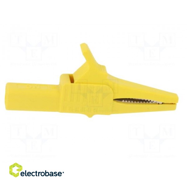 Crocodile clip | 32A | 1kVDC | yellow | Grip capac: max.20mm image 7