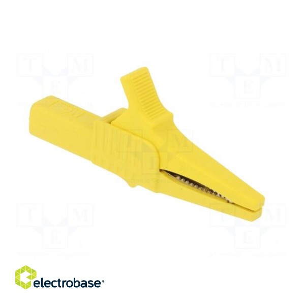 Crocodile clip | 32A | 1kVDC | yellow | Grip capac: max.20mm image 8