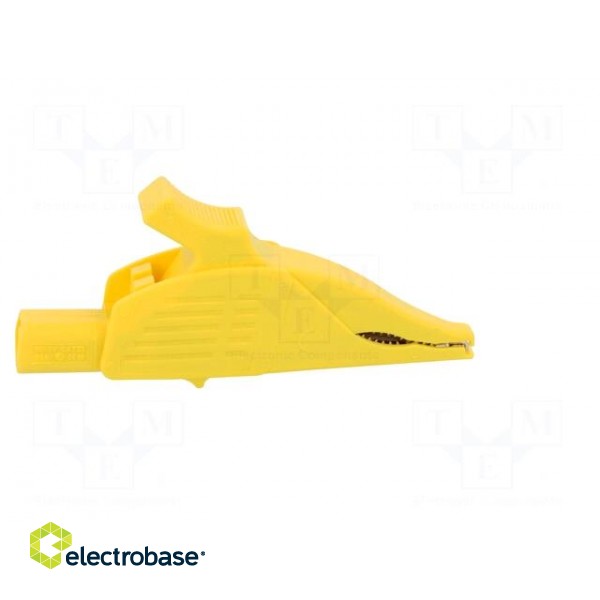 Crocodile clip | 32A | 1kVDC | yellow | Grip capac: max.30mm image 7