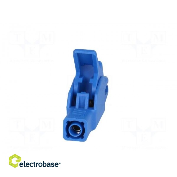 Crocodile clip | 34A | blue | Grip capac: max.30mm | Socket size: 4mm фото 5