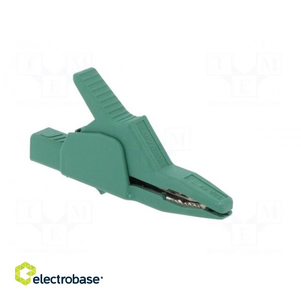 Crocodile clip | 34A | green | Grip capac: max.30mm | Socket size: 4mm image 8