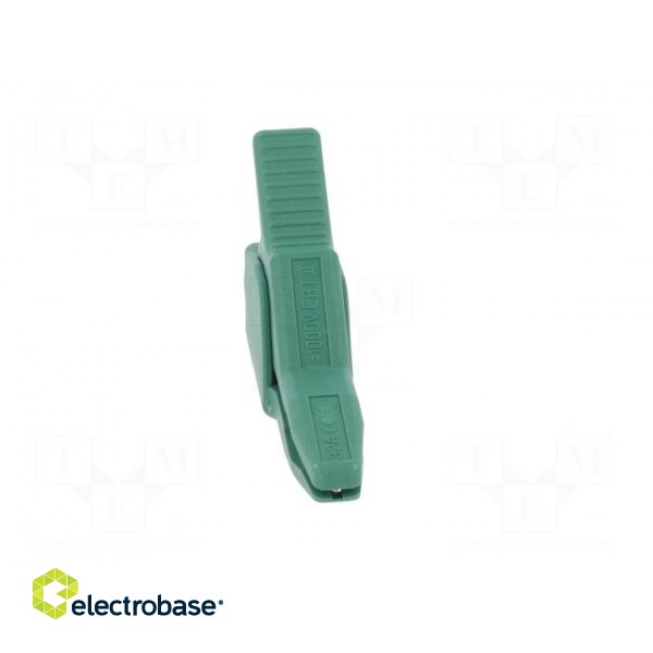 Crocodile clip | 34A | green | Grip capac: max.30mm | Socket size: 4mm фото 9