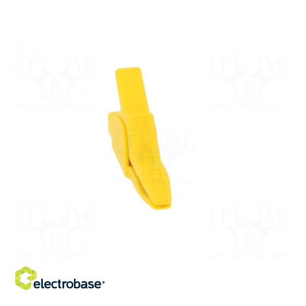 Crocodile clip | 34A | yellow | Grip capac: max.30mm | 300V фото 9