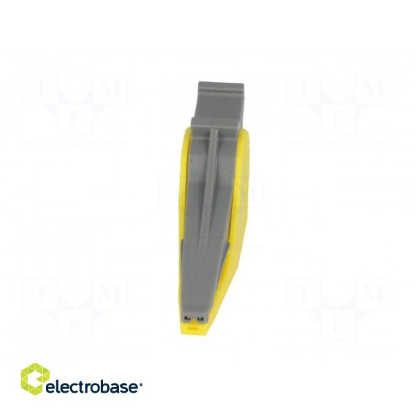 Crocodile clip | 36A | 1kVDC | yellow | Grip capac: max.41mm image 9