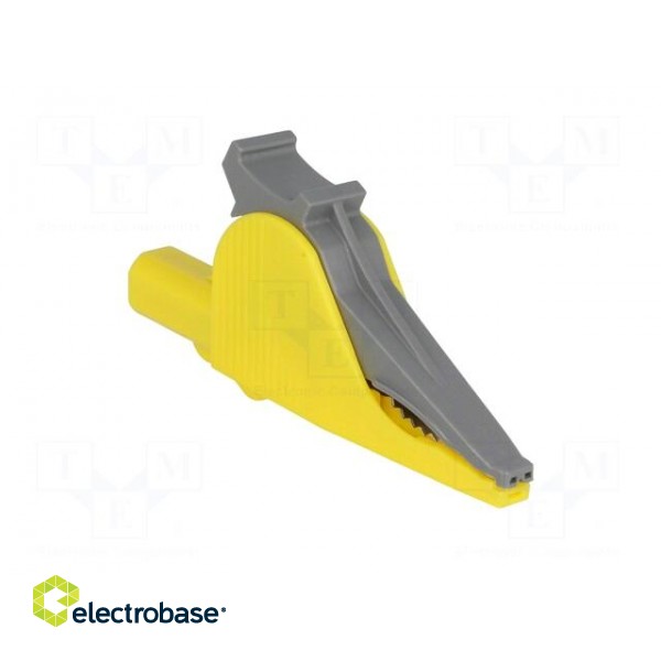 Crocodile clip | 36A | 1kVDC | yellow | Grip capac: max.41mm фото 8