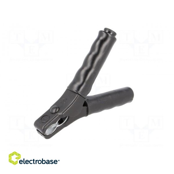 Crocodile clip | 36A | 70VDC | black | Grip capac: max.25mm image 2