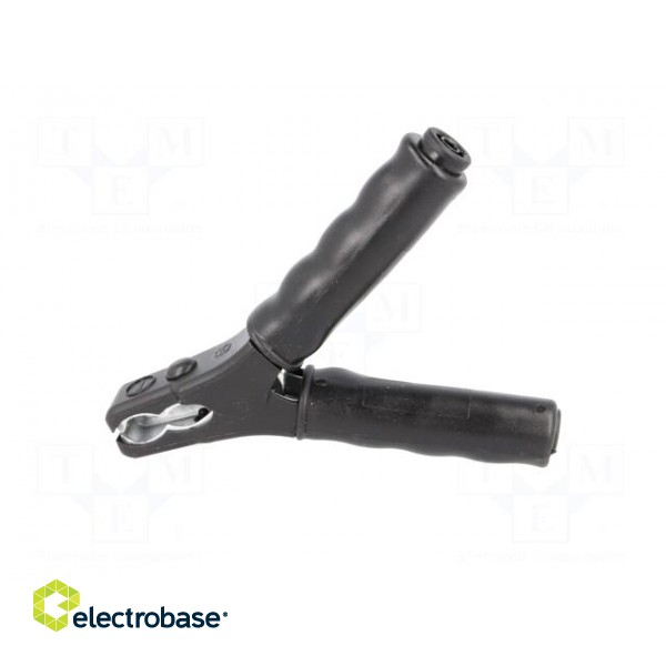 Crocodile clip | 36A | 70VDC | black | Grip capac: max.25mm paveikslėlis 3