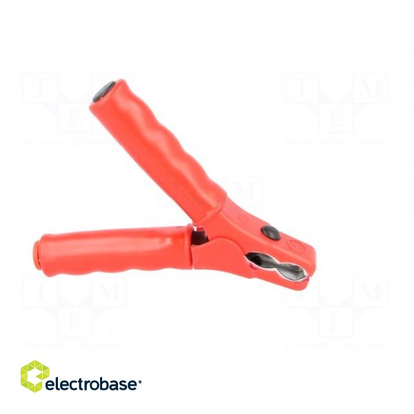 Crocodile clip | 36A | 70VDC | red | Grip capac: max.25mm фото 7