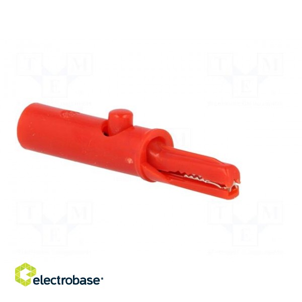 Crocodile clip | 3A | 60VDC | red | Grip capac: max.6mm image 8