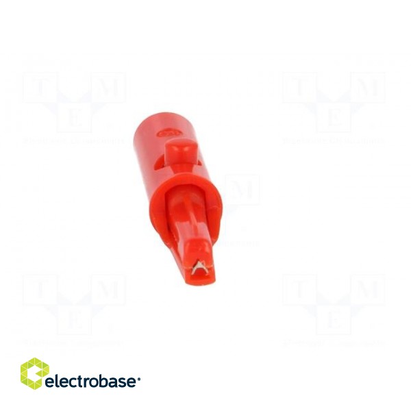 Crocodile clip | 3A | 60VDC | red | Grip capac: max.6mm image 9