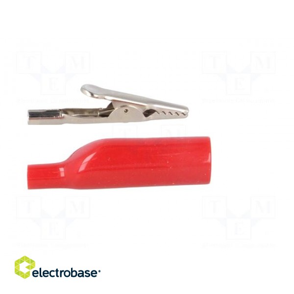 Crocodile clip | 5A | 70VDC | red | Grip capac: max.7.62mm image 7