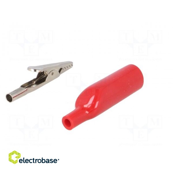 Crocodile clip | 5A | 70VDC | red | Grip capac: max.7.62mm image 6