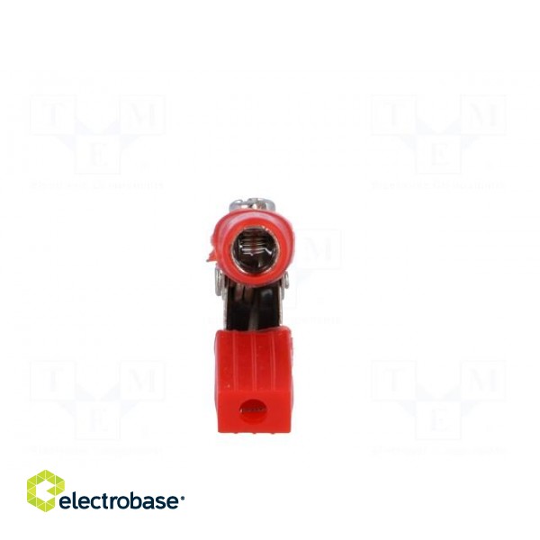 Crocodile clip | 60VDC | red | Grip capac: max.15mm | Socket size: 4mm image 5