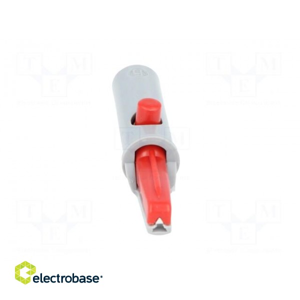 Crocodile clip | 6A | 60VDC | red | Grip capac: max.7.5mm image 9